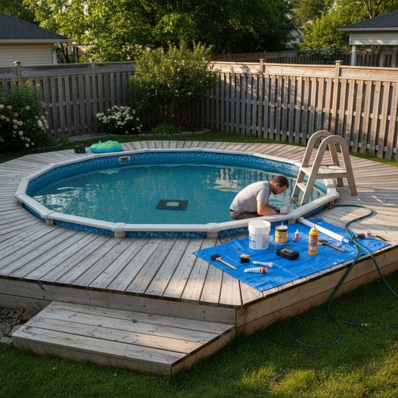 Pool Decking Repair